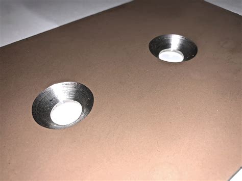 countersunk holes in sheet metal|sheet metal counter sinks.